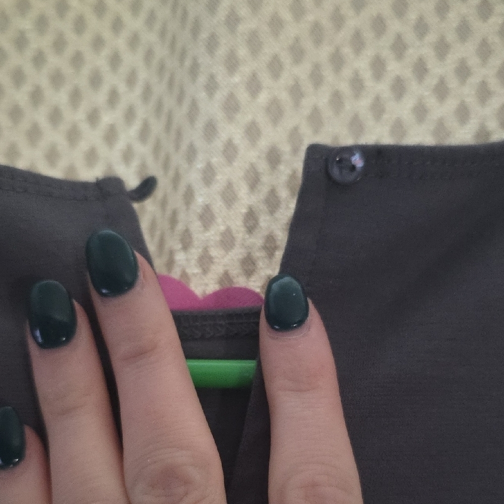 Biscotti Black Dress with Purple and Green Accents - Picture 6 of 8